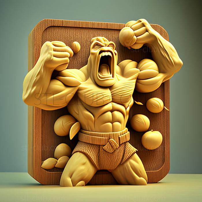 3D модель Primeape Gos Bananas Don't Get Angry Okorizaru (STL)